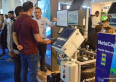 An explanation was given on the use of GrowSphere Max, a irrigation fertigation controller from Netafim.